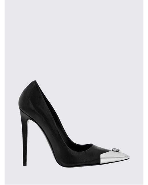 Philipp Plein Black Leather Pumps