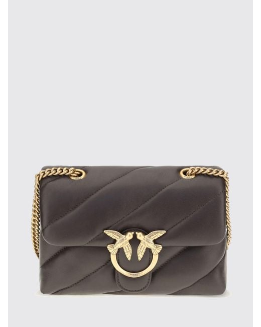 Pinko Gray Shoulder Bag