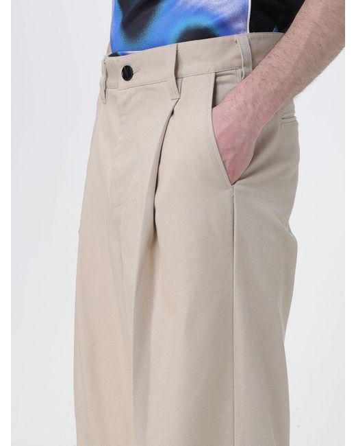 Obey Natural Rayon Blend Wide Leg Trousers for men