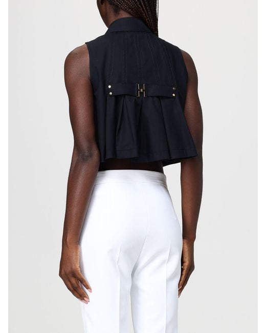 Elisabetta Franchi Black Cotton Shirt