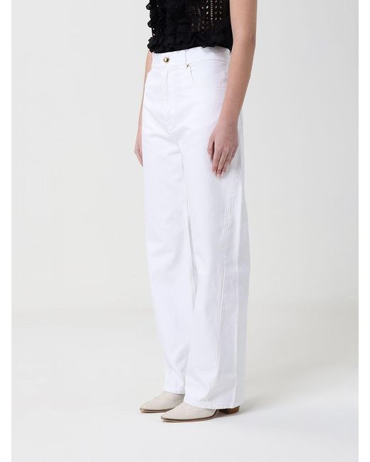 Jeans De 5 Bolsillos Alberta Ferretti de color White