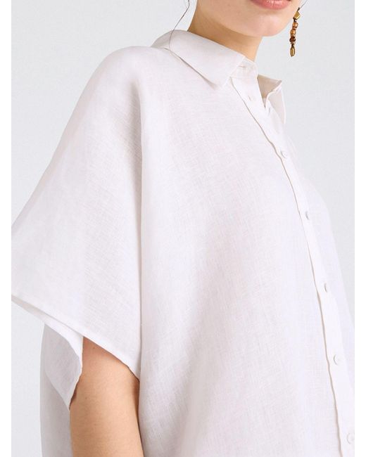Momoní White MomonÌ Linen Shirt