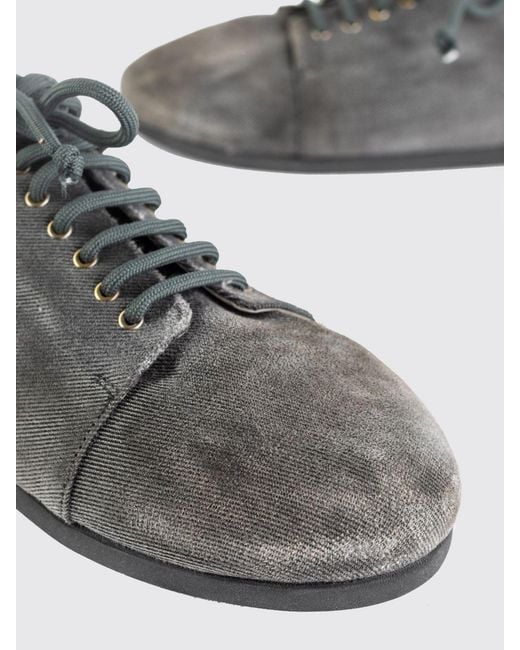 Marsèll White Sancrespella Bicolour Distressed Denim Derby Shoes for men