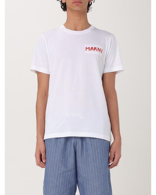 Marni T-Shirt Mit -Patch in White für Herren