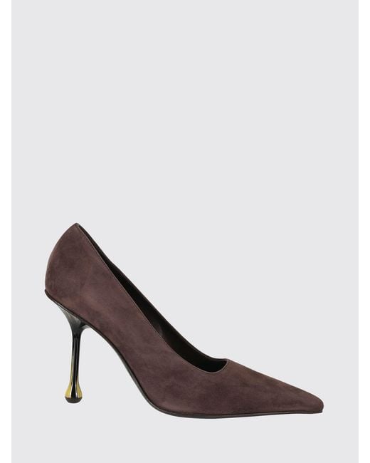 Jimmy Choo Brown Ixia 95 Suede Teardrop Heel Pumps