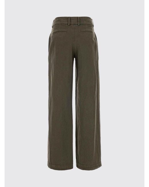 PT Torino Brown Linen Blend Tailored Trousers