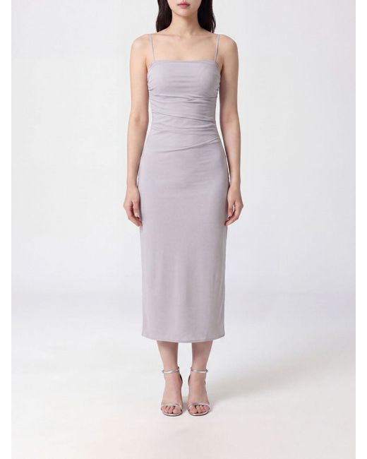 Patrizia Pepe Purple Jersey Midi Dress
