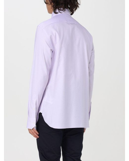 Zegna Purple Shirt for men