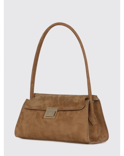 AMI Orange Mimi Suede Bag