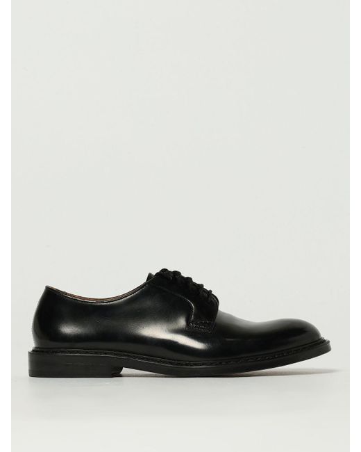 Doucal's Black Brogue Shoes for men