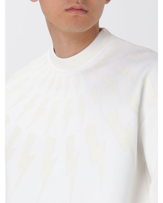 Neil Barrett White Sweatshirt for men