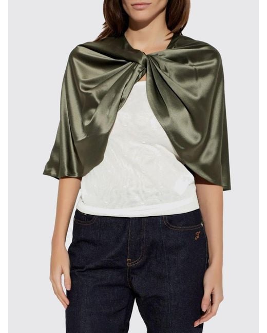 By Malene Birger Green Satin Scarf Malene Birger