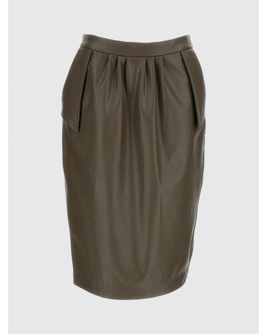 Stella McCartney Black High-Waisted Midi Pencil Skirt