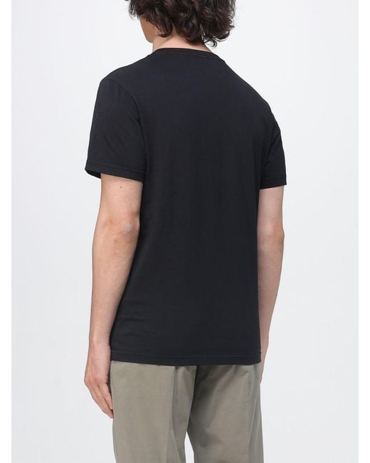 Brooksfield Black Cotton Crew Neck T-Shirt for men