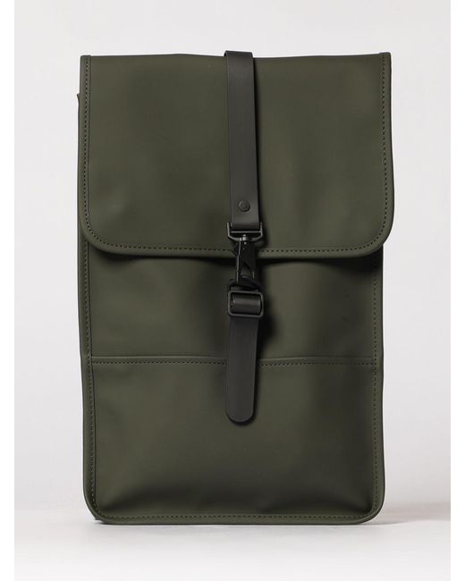Rains Green Puffed Mini Backpack for men
