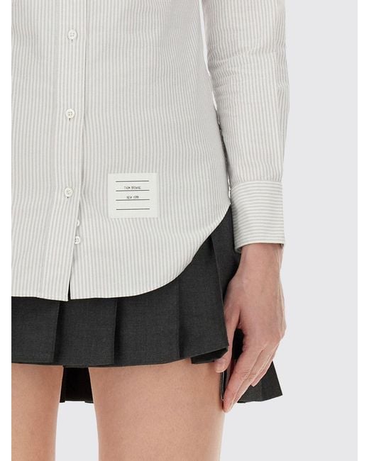 Camicia College di Thom Browne in White