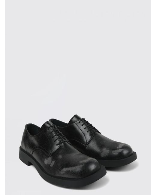 CAMPERLAB Black Mil 1978 Aged Leather Derby for men