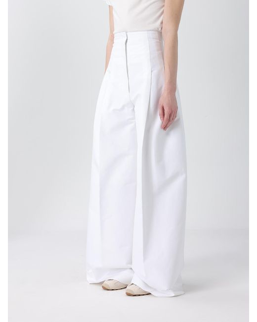 Jacquemus White Cotton Palazzo Trousers
