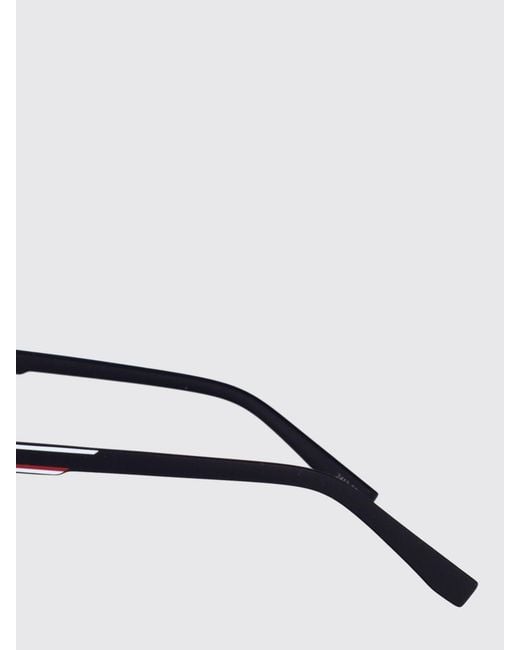 Lacoste Blue Rectangular Frame Aviator Sunglasses for men