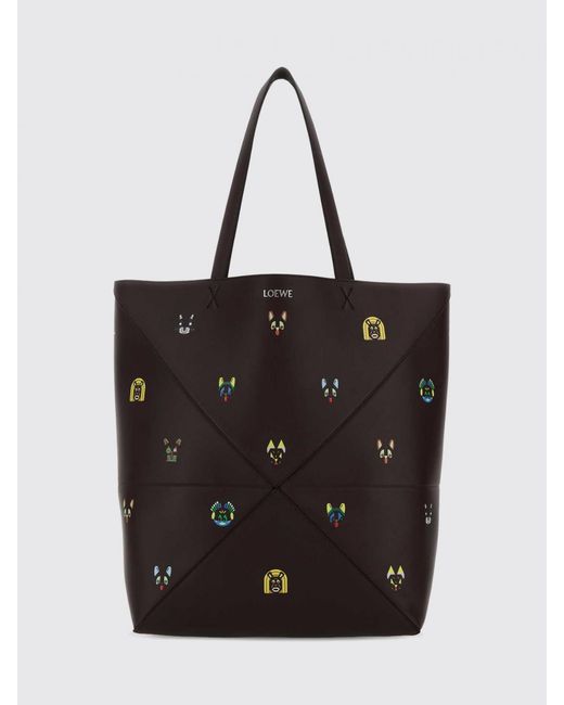 Loewe Black Louis Wain X Puzzle Fold Bag for men