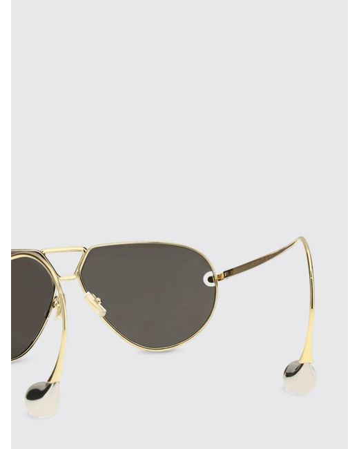 Bottega Veneta Gray Drop Metal Sunglasses for men