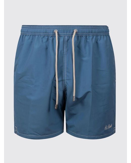 Mc2 Saint Barth Blue Checked Swimsuit for men