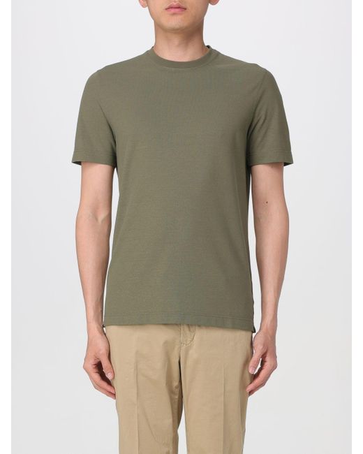 Zanone T-shirt in Green für Herren