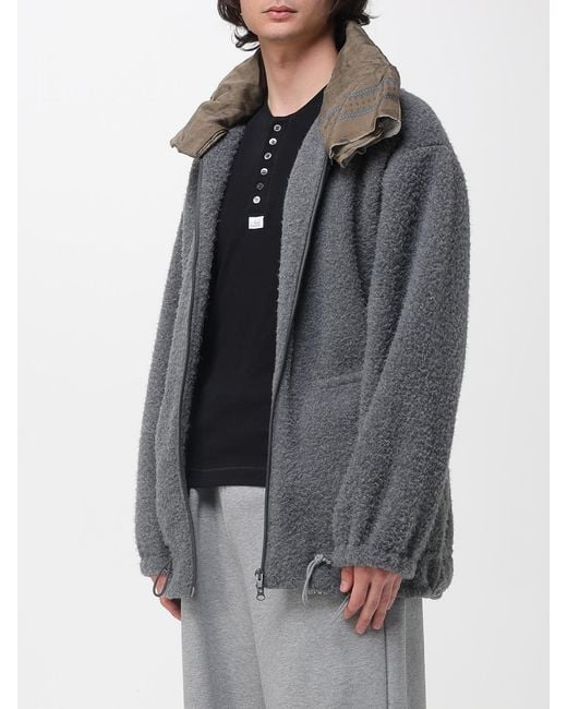 Magliano Gray Oversized Fleece Jacket for men