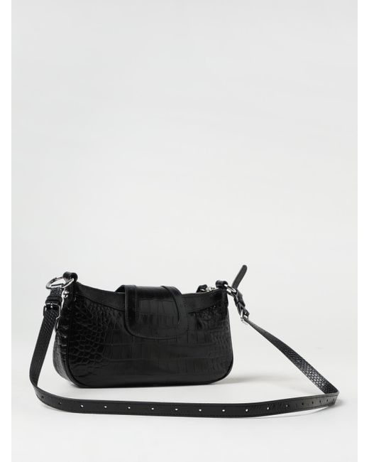 【BALENCIAGA】ESSEX ホーボーバッグ クロコダイル Bロゴ Balenciaga Essex Croco Print Leather Crossbody Bag in Black