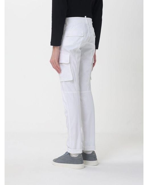 Mason's Black Stretch Cotton Cargo Trousers for men