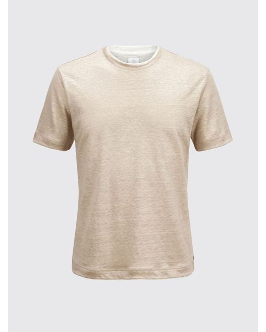 Eleventy Natural Slim Fit Crewneck T-Shirt for men
