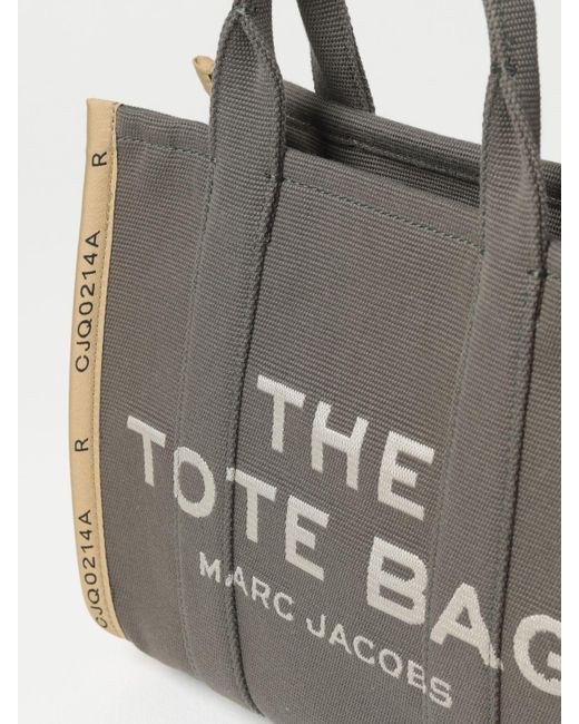 Borsa The Jacquard Medium Tote Bag in canvas di Marc Jacobs in Gray