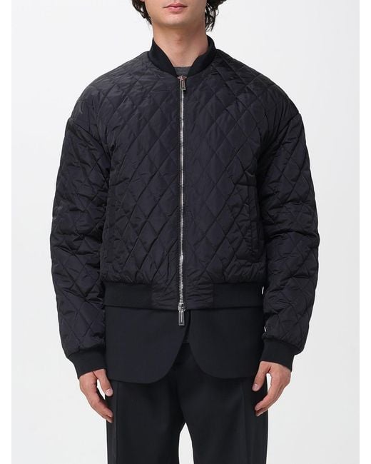 Bomber Trapuntato Urban Con Logo di DSquared² in Blue da Uomo