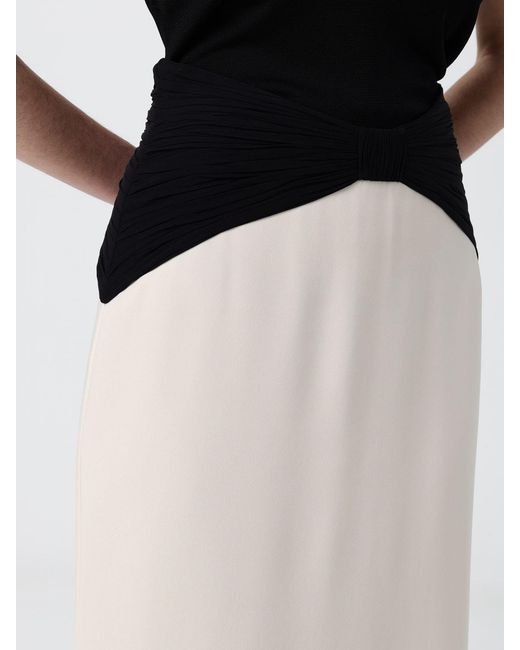 Valentino White Cady Couture Skirt