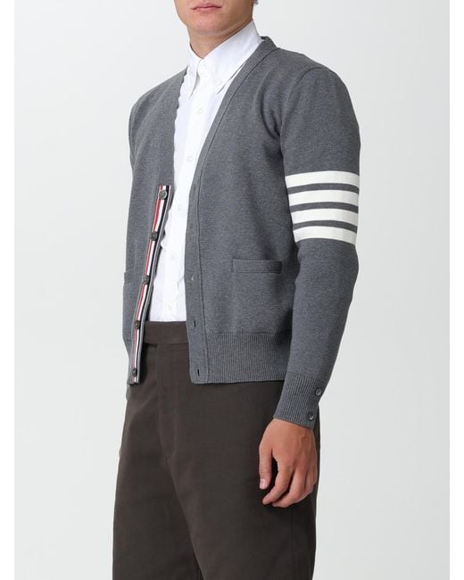 Thom Browne Gray Cardigan for men