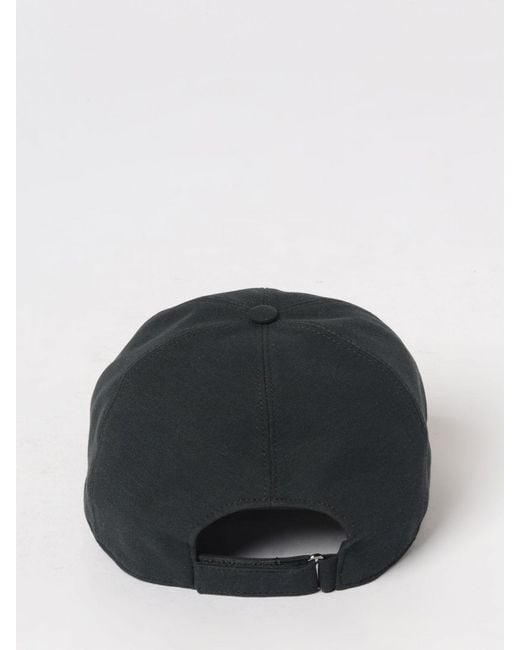 Zanone Black Cotton Hat for men