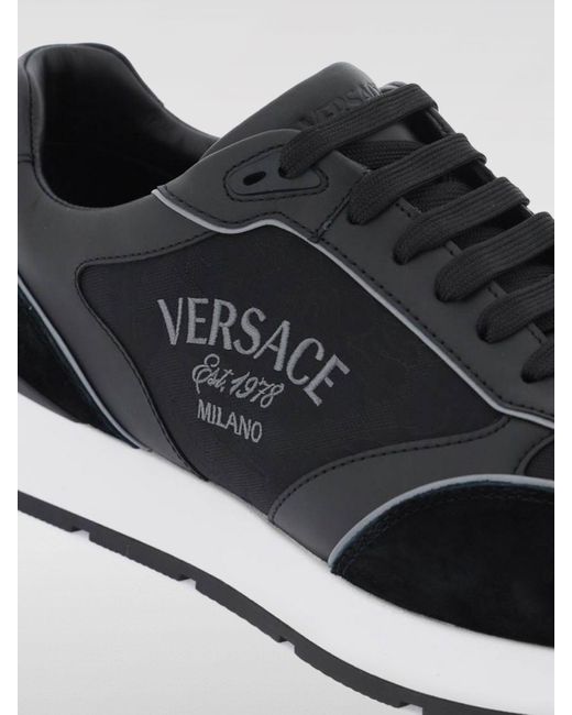 Baskets Versace pour homme en coloris Black