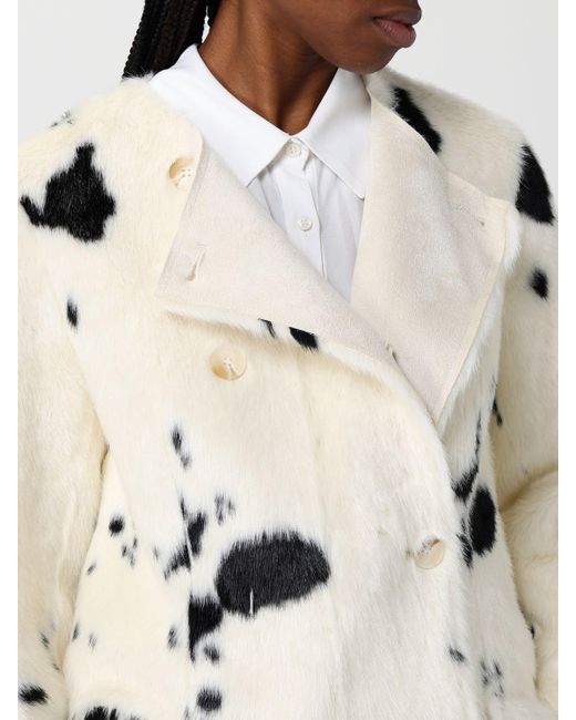 Cappotto Palmer Doppiopetto di Stand Studio in Natural