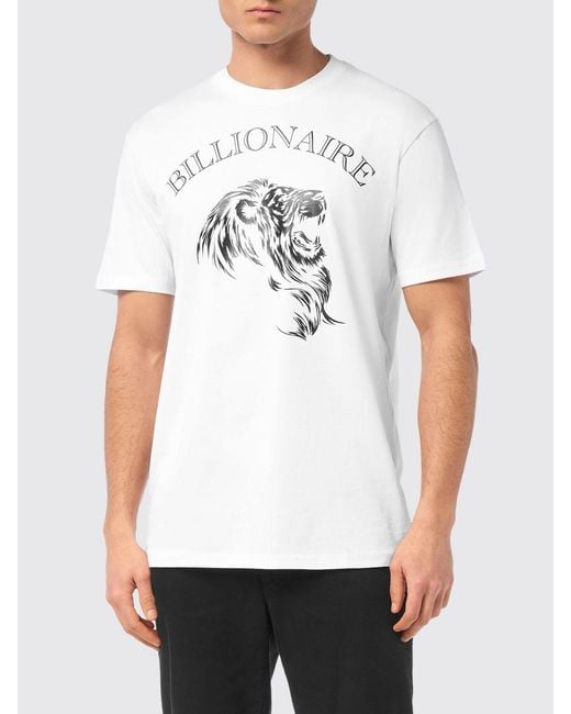 Billionaire White T-Shirt for men