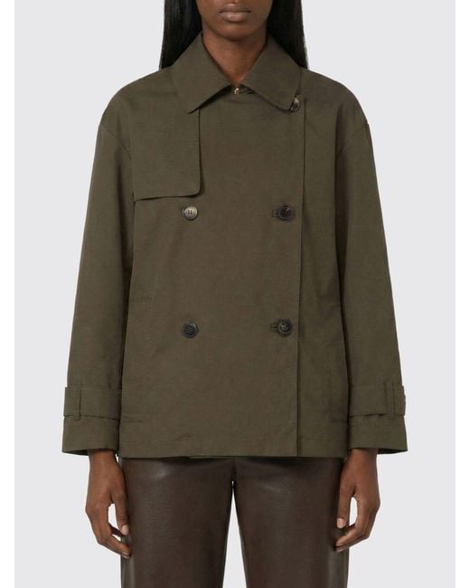 Max Mara Green Trench Coats