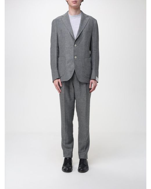 Eleventy Gray Virgin Wool Suit for men