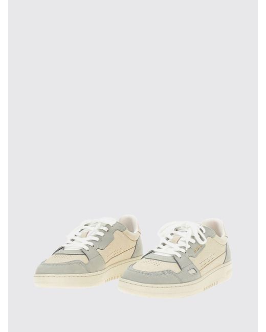 Axel Arigato Natural Low-Top Leather And Mesh Sneakers With Perforated Toe for men