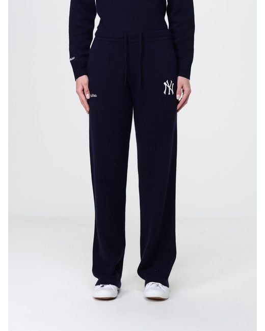 Sporty & Rich Blue Sporty &Amp Rich Knitted Trousers