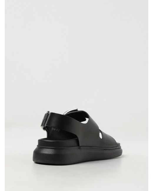 McQueen Black Sandals for men