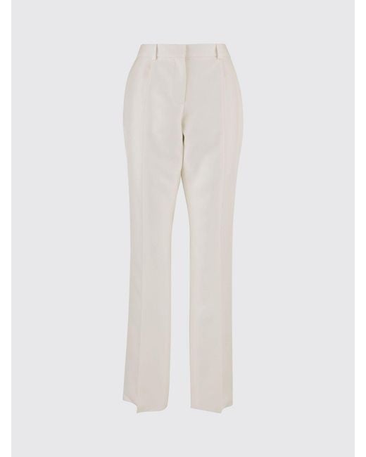 Balenciaga White Wool Tailored Trousers