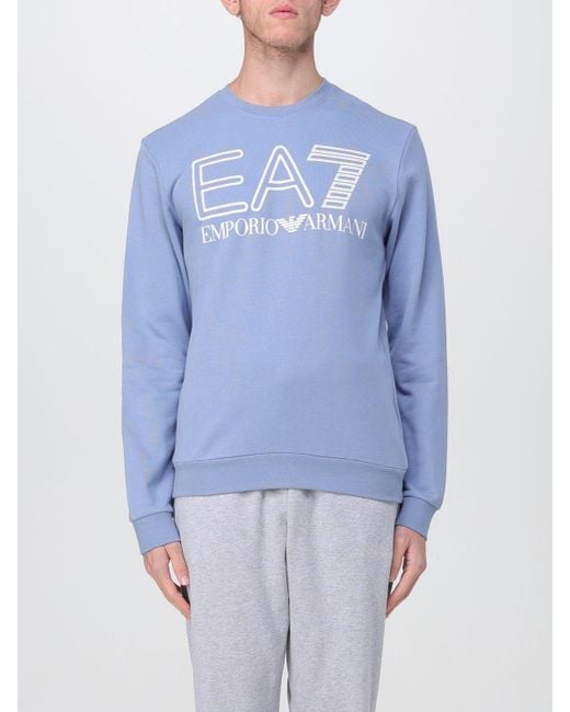 EA7 Sweatshirt in Blue for Men Lyst UK
