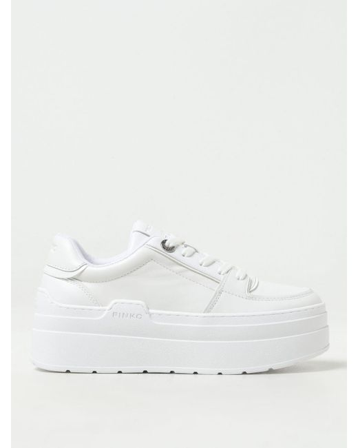 Sneakers Greta in pelle di Pinko in White