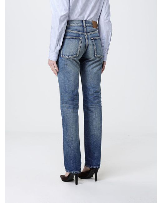 Saint Laurent Blue Slim Fit Denim Jeans