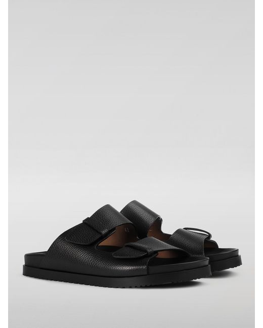 Doucal's Black Sandals for men