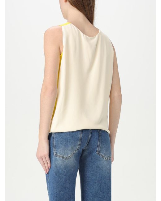 MSGM Yellow Sleeveless Top Casual Wear